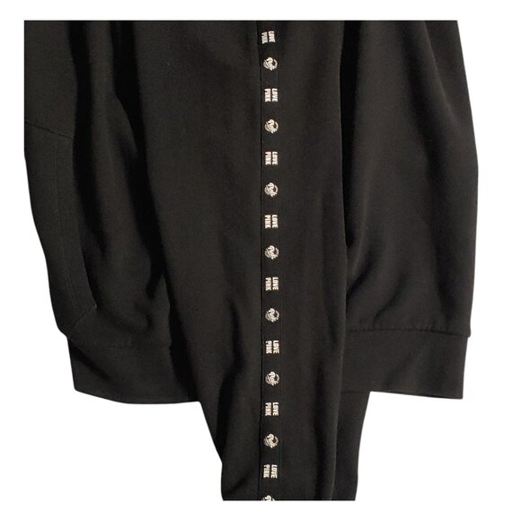 PINK Victoria's Secret Pullover Sweatshirt  Women's Size Medium Black 1/4 Zipper - Picture 9 of 9